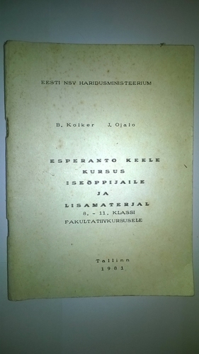 Esperanto keele kursus iseõppijaile