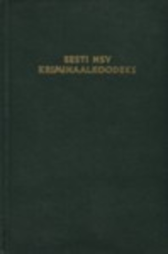 Eesti NSV kriminaalkoodeks