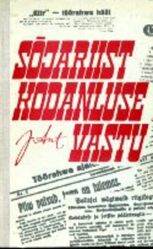 Sõjariist kodanluse vastu. Legaalne revolutsiooniline töölisajakirjandus Eestis aastail 1926-1930