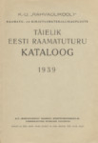 Täielik Eesti raamatuturu kataloog