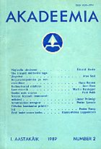Akadeemia 2/1989