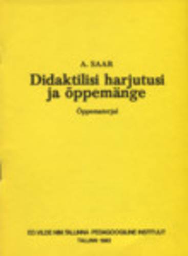 Didaktilisi harjutusi ja õppemänge lugemaõpetamiseks lasteaias