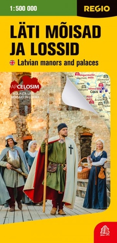 Läti mõisad ja lossid. Voldikkaart