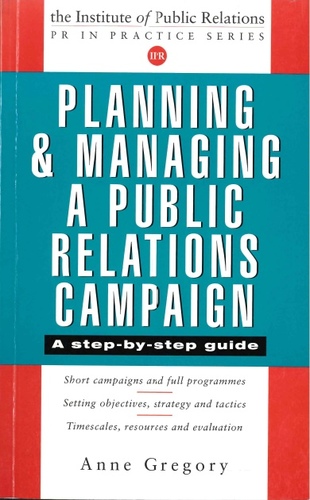Planning and Managing a Public Relations Campaign