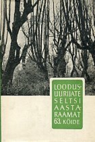 Loodusuurijate Seltsi aastaraamat (63. osa)
