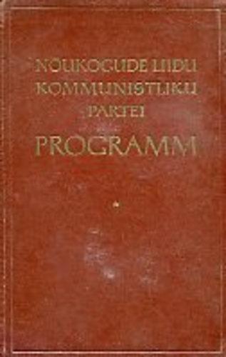 Nõukogude Liidu Kommunistliku Partei programm
