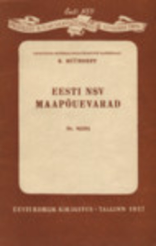 Eesti NSV maapõuevarad