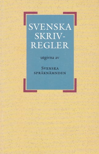 Svenska skrivregler