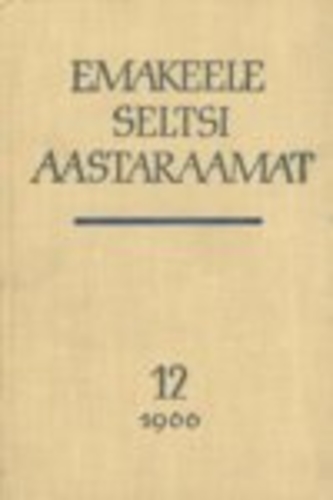 Emakeele Seltsi aastaraamat 12