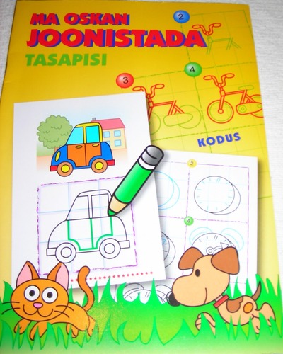 Ma oskan joonistada tasapisi. Kodus