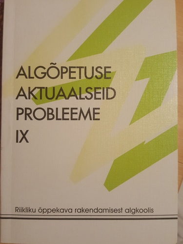 Algõpetuse aktuaalseid probleeme IX.