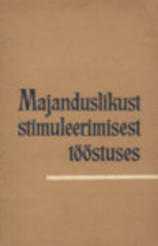 Majanduslikust stimuleerimisest tööstuses