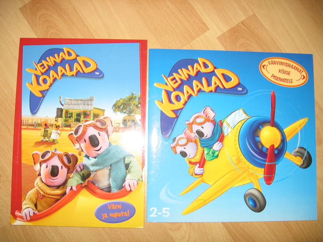 Vennad Koaalad. Värvi ja nuputa! + Värvimisraamat kõige pisematele