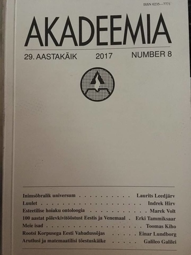 Akadeemia 8/2017