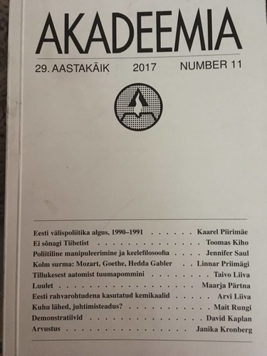 Akadeemia 11/2017