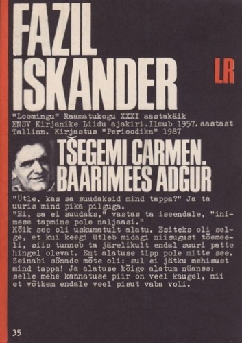 Tšegemi Carmen. Baarimees Adgur