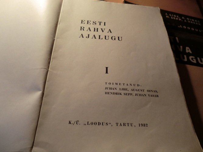 Eesti rahva ajalugu I