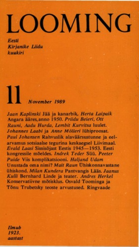 Looming 11/1989