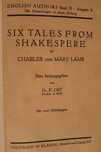 Six Tales from Shakespeare