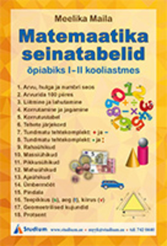 Matemaatika seinatabelid õpiabiks I-II kooliastmes