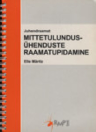 Mittetulundusühenduste raamatupidamine Juhendraamat
