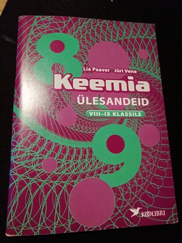 Keemia ülesandeid VIII-IX klassile