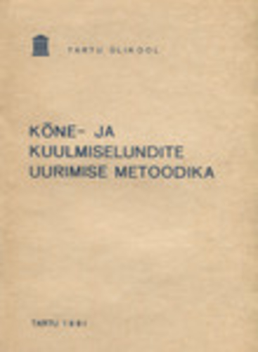 Kõne- ja kuulmiselundite uurimise metoodika