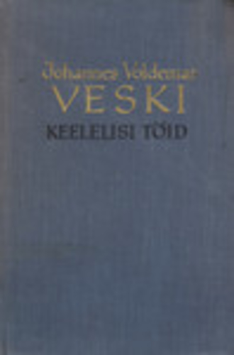 Johannes Voldemar Veski keelelisi töid