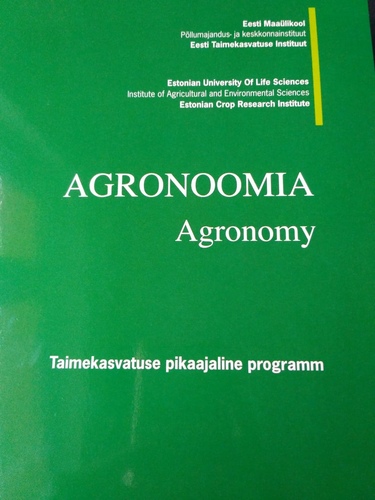 Agronoomia = Agronomy 2018