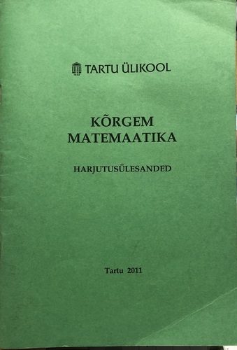 Kõrgem matemaatika: harjutusülesanded