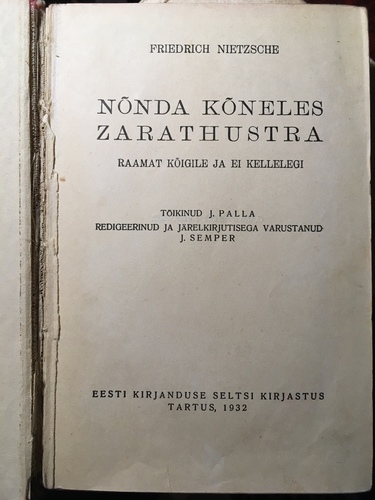Nõnda kõneles Zarathustra