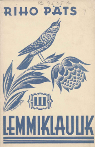 Lemmiklaulik. III : algkooli III klassi lauluvara
