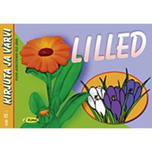 Kirjuta ja värvi. Lilled