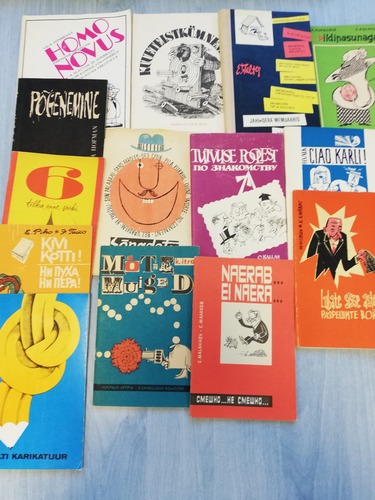 Komplekt karikatuuriraamatuid