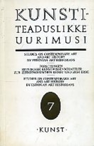 Kunstiteaduslikke uurimusi (7. osa)