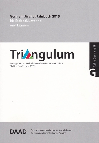 Triangulum : Germanistisches Jahrbuch 2007 für Estland, Lettland und Litauen