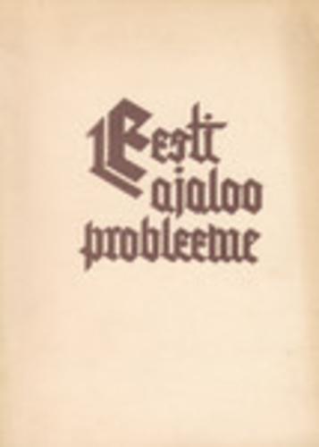 Eesti ajaloo probleeme