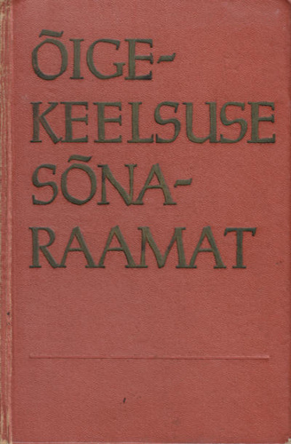 Õigekeelsuse sõnaraamat