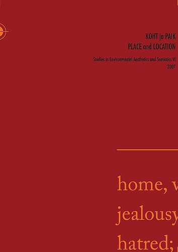 KOHT ja PAIK. PLACE and LOCATION