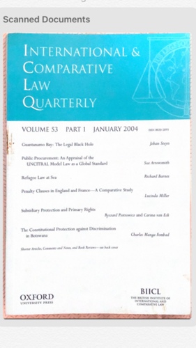 International & Comparative Law Quarterly