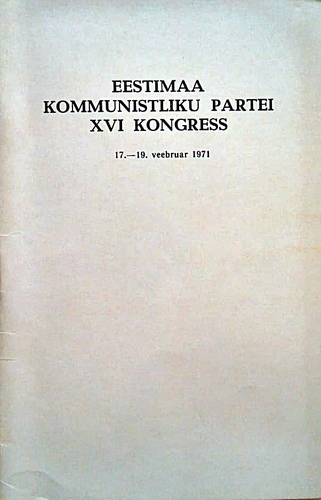 Eestimaa Kommunistliku Partei XVI kongress