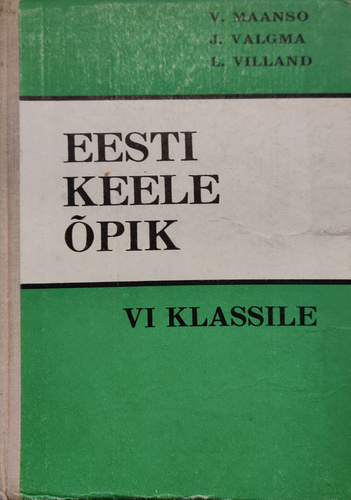 Eesti keele õpik VI klassile