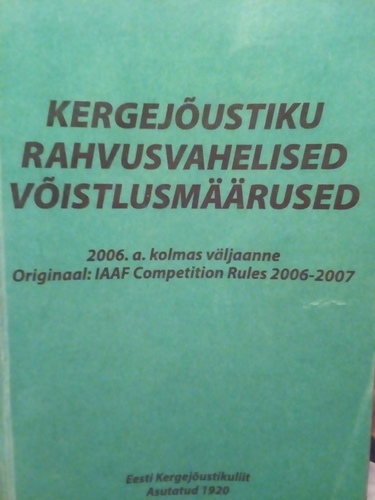 Kergejõustiku rahvusvahelised võistlusmäärused