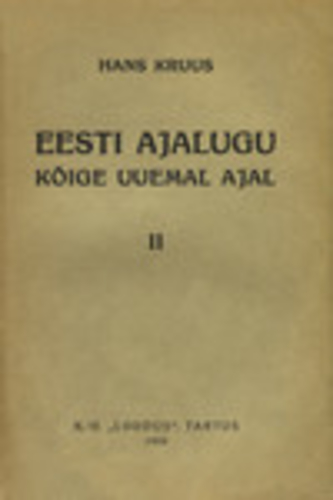 Eesti ajalugu kõige uuemal ajal II