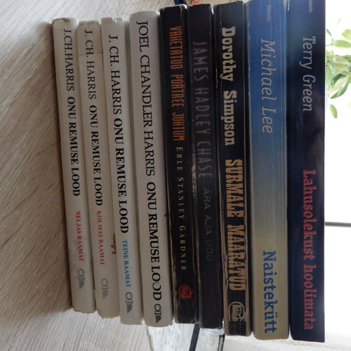 9 väikses formaadis raamatut.