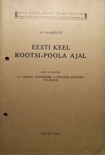 Eesti keel Rootsi-Poola ajal