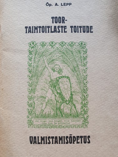 Toortaimtoitlaste toitude valmistamisõpetus