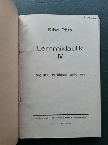 Lemmiklaulik. 4-6 osa