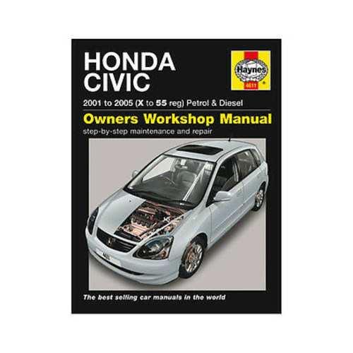 Owners Workshop Manual Honda Civic 2001 to 2005