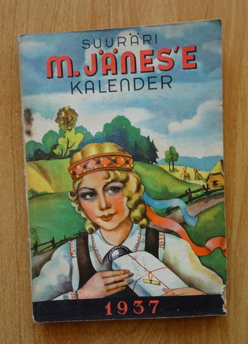 M. Jänes'e suuräri kalender 1937